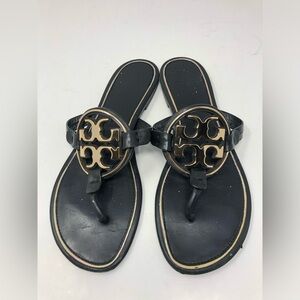 Tory Burch Metal Miller Sandal size 10